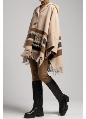 Max Mara wełniana peleryna